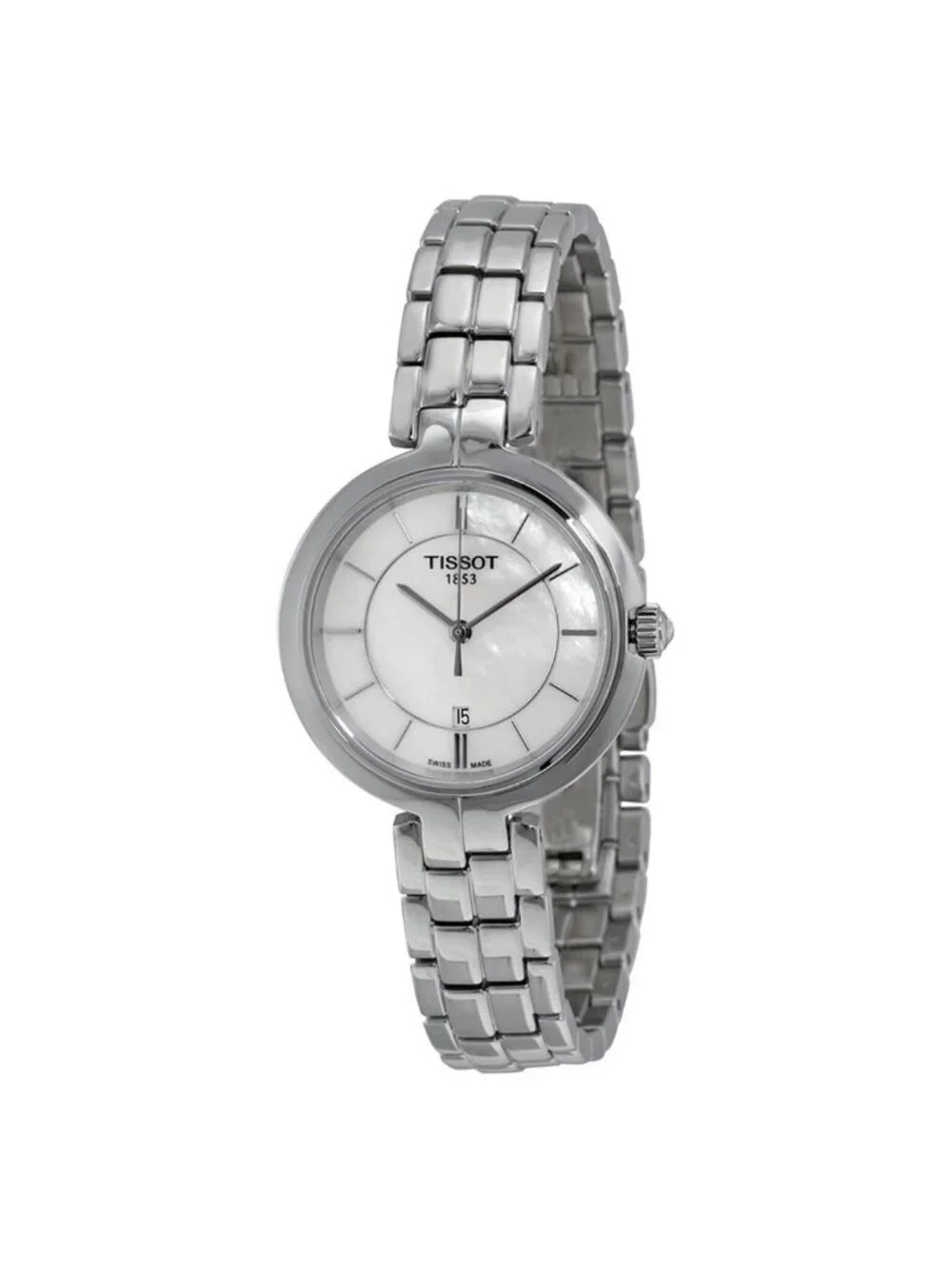 NWT Tissot Flamingo Mother of Pearl Dial Ladies Watch T0942101111100